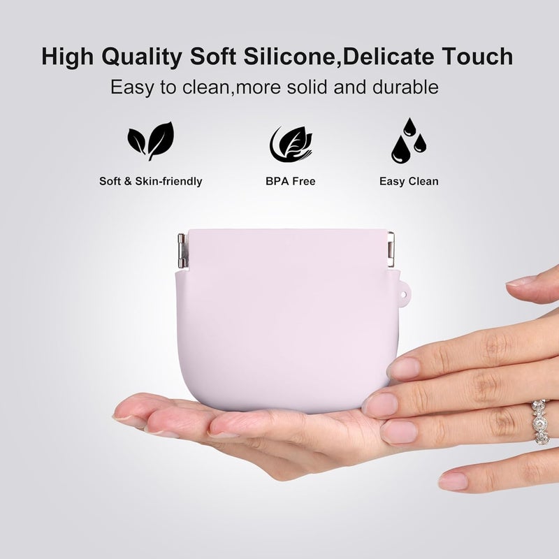 Jalopink Squeeze Coin Purse Pouch Change Holder for Men & Women – Silicone Small Coin Pouch for Coins, Keys, Lipstick, and Earphones - Image 4